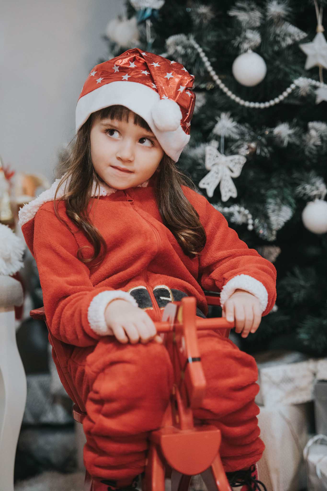Fotografie de Crăciun în familie, portret vertical